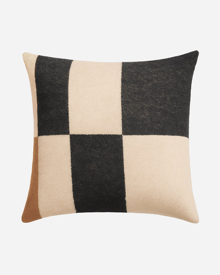 Varsom | Black & Brown Cushion in 100% Organic Cotton