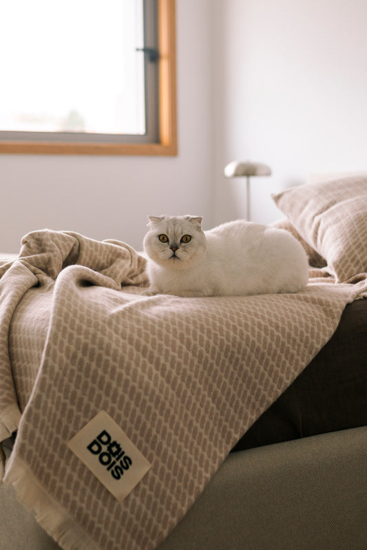 Tidlig | Beige Blanket in 100% Organic Cotton