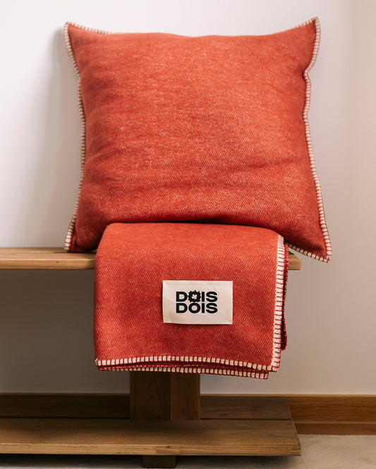 Lagom | Orange Cushion in 100% Organic Cotton