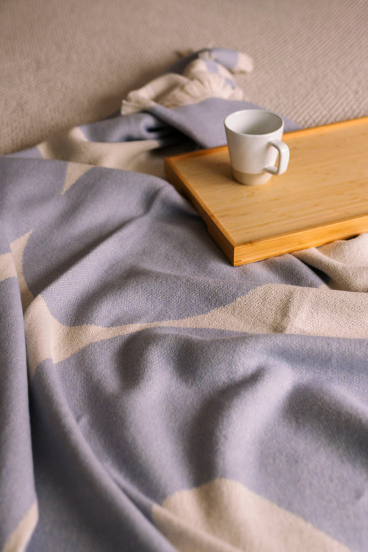Huldra | Purple Blanket in 100% Organic Cotton